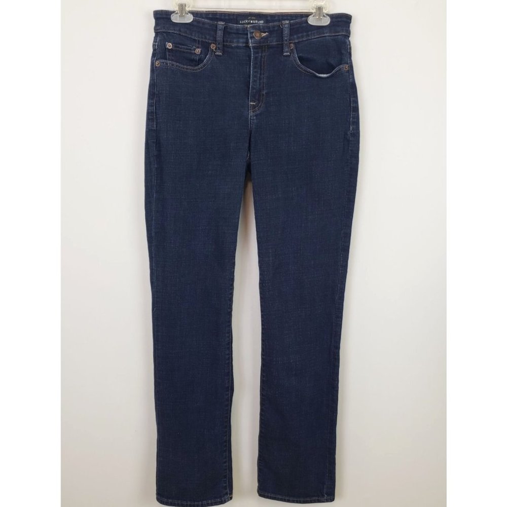 Lucky Brand Sweet Straight Jeans Mid-Rise Dark Wash Size 8